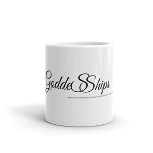 GoddeSShips White glossy mug