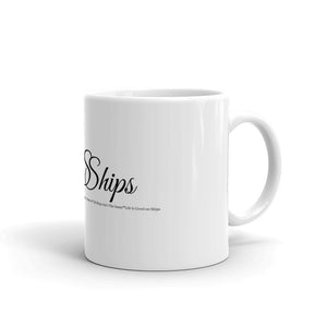 GoddeSShips White glossy mug