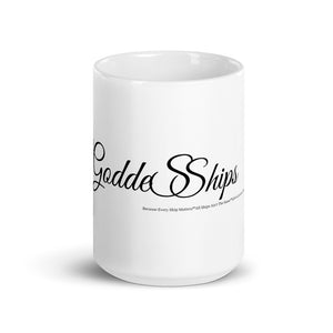 GoddeSShips White glossy mug