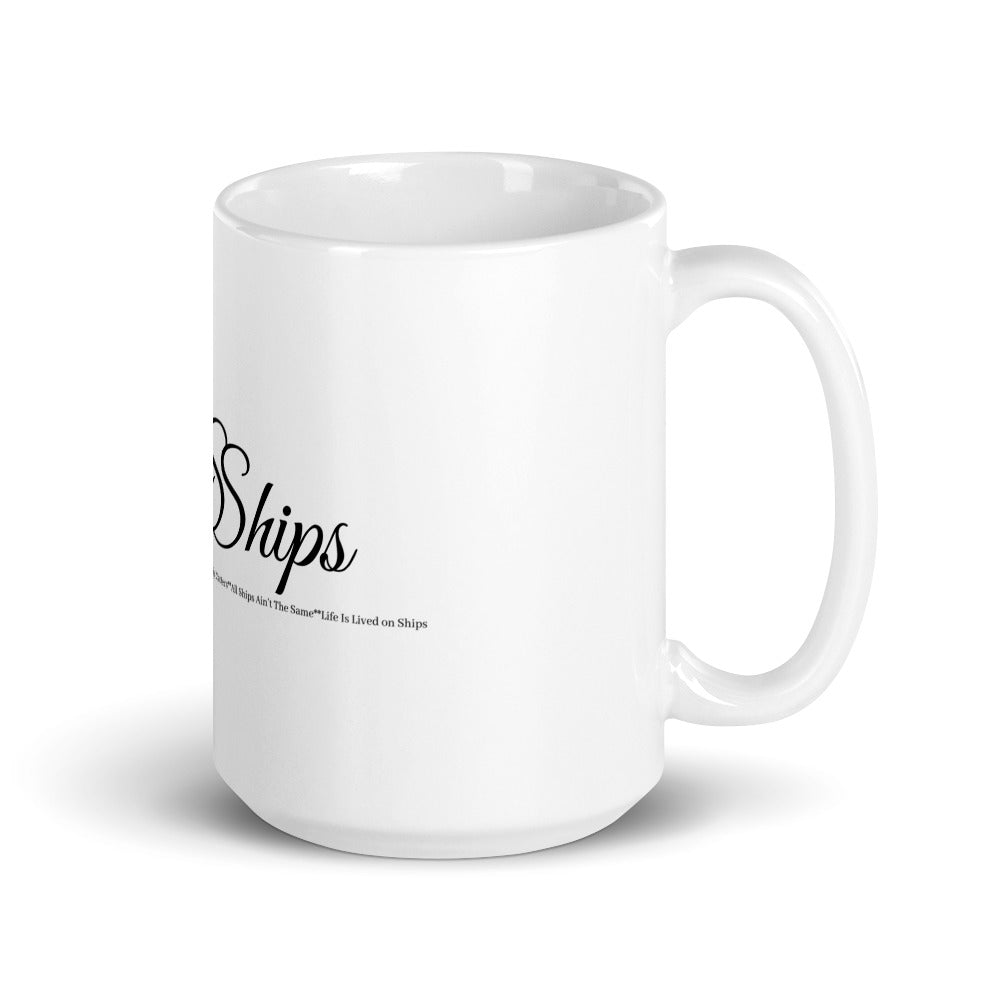 GoddeSShips White glossy mug